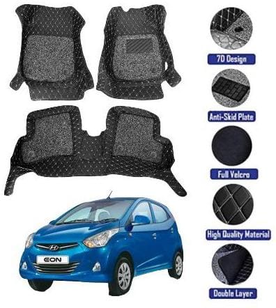 Genfrid 7D Premium Custom Fitted Car Mats For Hyundai Eon