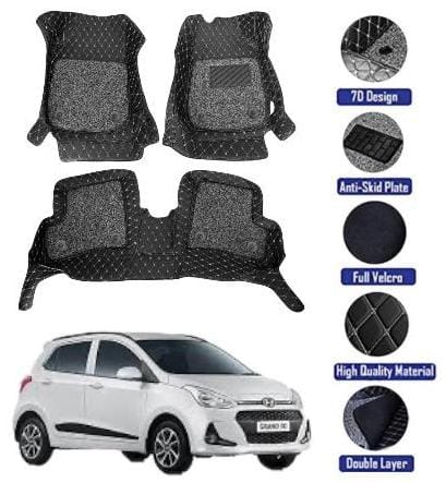 Genfrid 7D Premium Custom Fitted Car Mats For Hyundai I10 Grand