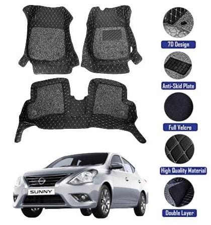 Genfrid 7D Premium Custom Fitted Car Mats For Nissan Sunny