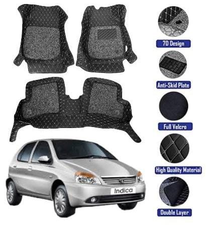 Genfrid 7D Premium Custom Fitted Car Mats For Tata Indica