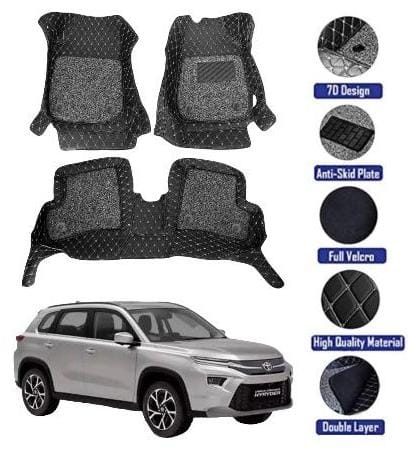 Genfrid 7D Premium Custom Fitted Car Mats For Toyota Urban Cruiser Hyryder