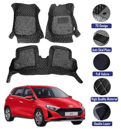 Genfrid 7D Premium Custom Fitted Car Mats For Hyundai I20 2020 - 24