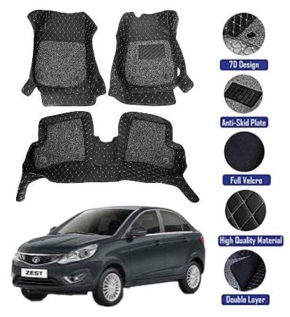 Genfrid 7D Premium Custom Fitted Car Mats For Tata Zest