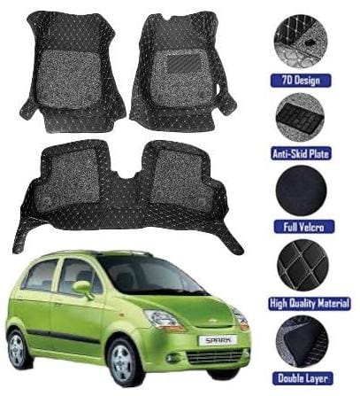 Genfrid 7D Premium Custom Fitted Car Mats For Chevrolet Spark