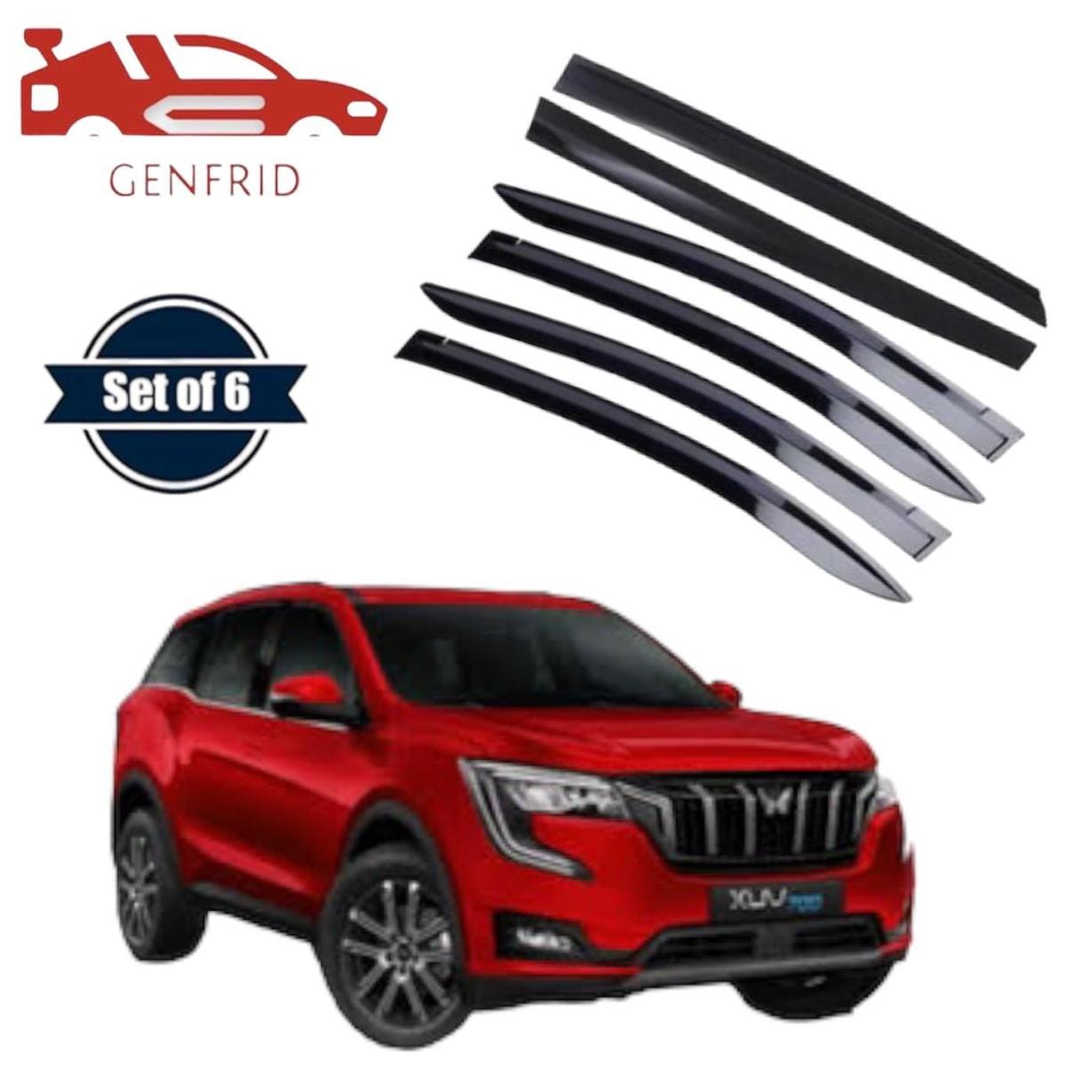 Genfrid Car Door Window Visor For Mahindra XUV700