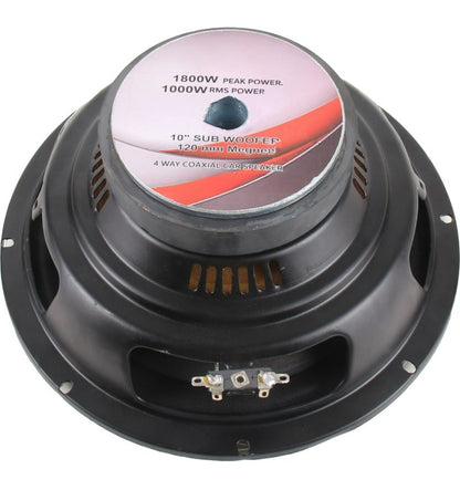 Genfrid (10 Inch) 120 mm Single Magnet Car Powered Subwoofer (Powered , RMS Power: 1000 W)