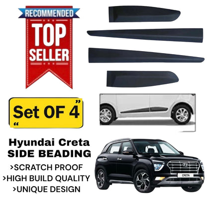 Genfrid Premium Quality Car Side Beading/Car Door Guards/Door Beading For Hyundai Creta 2020-23