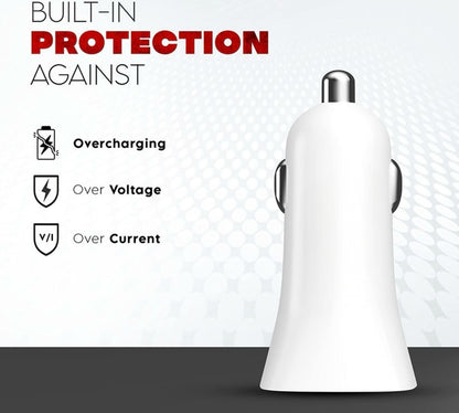 GENFRID Turbo Car Charger 18 W Qualcomm 3.0 (white)