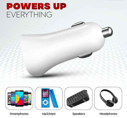GENFRID Turbo Car Charger 18 W Qualcomm 3.0 (white)