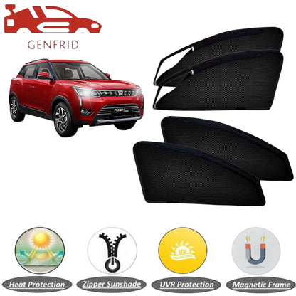 Genfrid Car Sunshade/Car Side Window Shades For Mahindra XUV300 (Zipper)