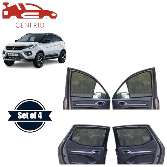Genfrid Car Sunshade/Car Side Window Shades For Tata Nexon