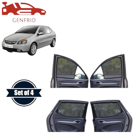 Genfrid Car Sunshade/Car Side Window Shades For Tata Indigo