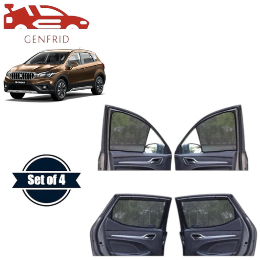 Genfrid Car Sunshade/Car Side Window Shades For Maruti Scross