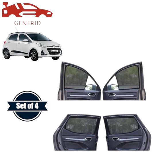 Genfrid Car Sunshade/Car Side Window Shades For Hyundai I10 Grand