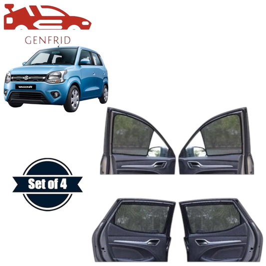 Genfrid Car Sunshade/Car Side Window Shades For Maruti Wagonr 2019-25
