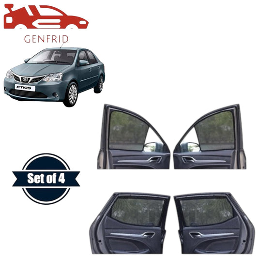 Genfrid Car Sunshade/Car Side Window Shades For Toyota Etios