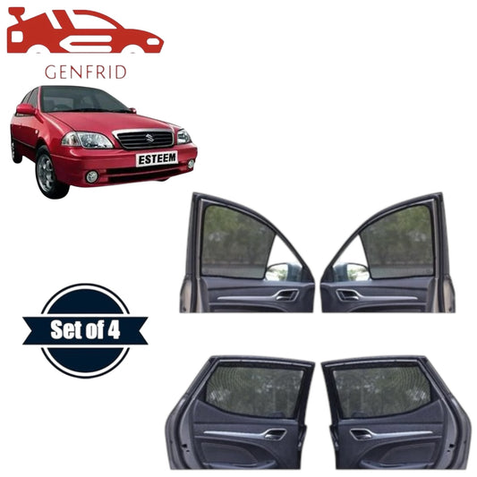 Genfrid Car Sunshade/Car Side Window Shades For Maruti Esteem