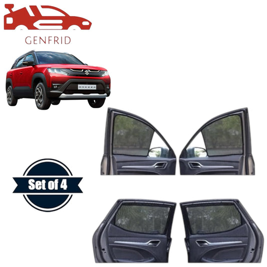 Genfrid Car Sunshade/Car Side Window Shades For Maruti Brezza 2022