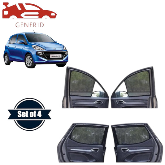 Genfrid Car Sunshade/Car Side Window Shades For Hyundai Santro 2018-24