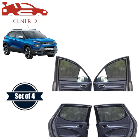 Genfrid Car Sunshade/Car Side Window Shades For Tata Punch