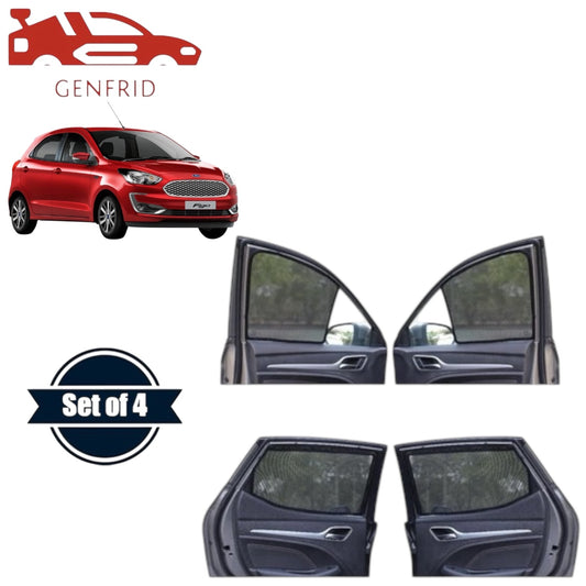 Genfrid Car Sunshade/Car Side Window Shades For Ford Figo Aspire