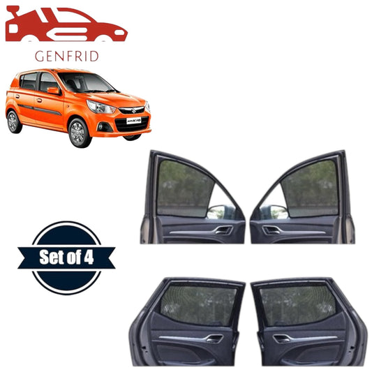 Genfrid Car Sunshade/Car Side Window Shades For Maruti Alto K10 2010-13