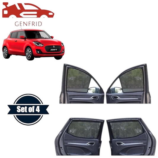 Genfrid Car Sunshade/Car Side Window Shades For Maruti Swift 2018-25