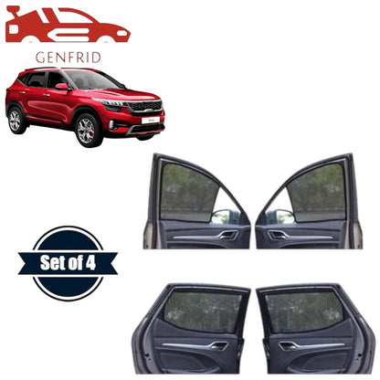 Genfrid Car Sunshade/Car Side Window Shades For Kia Seltos