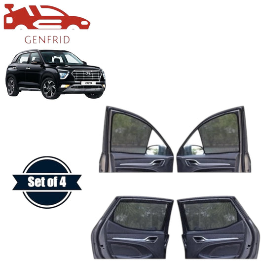 Genfrid Car Sunshade/Car Side Window Shades For Hyundai Creta 2020-24