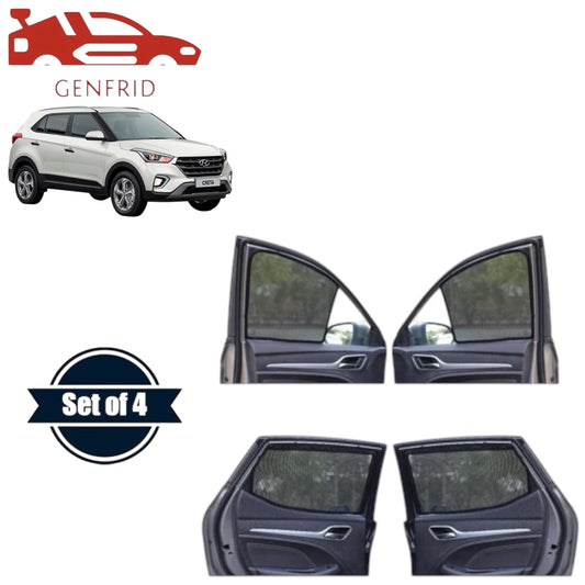 Genfrid Car Sunshade/Car Side Window Shades For Hyundai Creta 2015-19