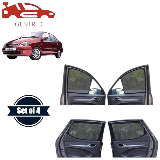 Genfrid Car Sunshade/Car Side Window Shades For Tata Indigo