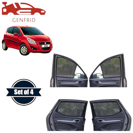 Genfrid Car Sunshade/Car Side Window Shades For Maruti Ritz