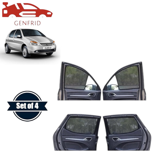 Genfrid Car Sunshade/Car Side Window Shades For Tata Indica