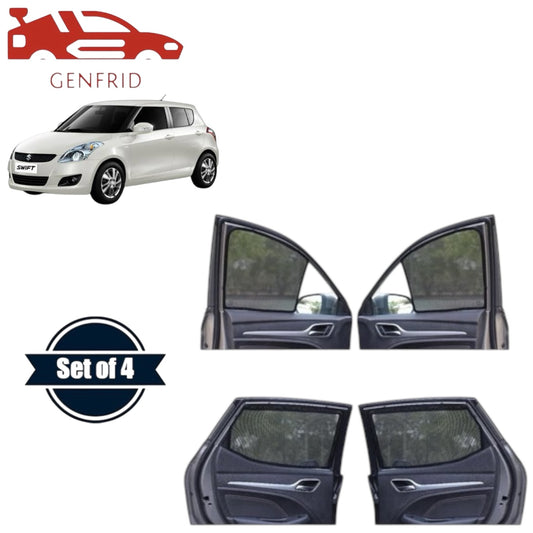 Genfrid Car Sunshade/Car Side Window Shades For Maruti Swift 2005-11