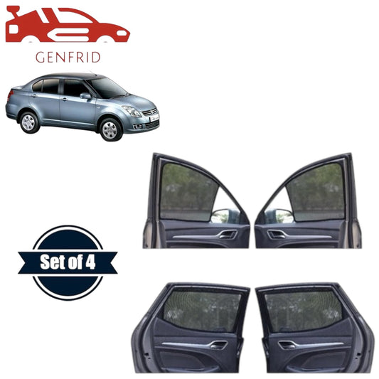 Genfrid Car Sunshade/Car Side Window Shades For Maruti Swift Dzire 2005-11