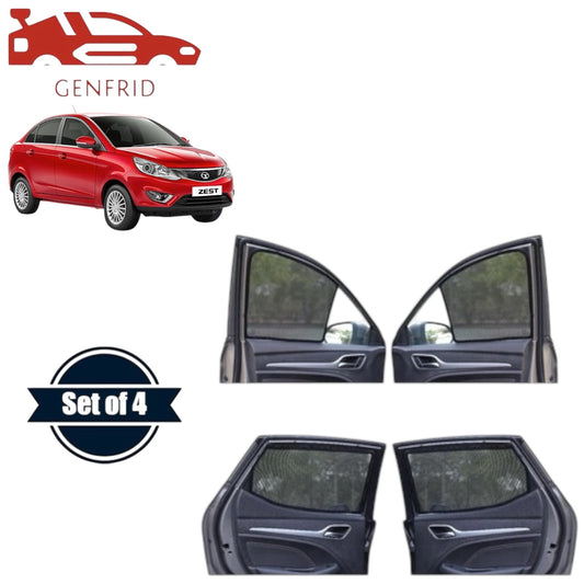 Genfrid Car Sunshade/Car Side Window Shades For Tata Zest