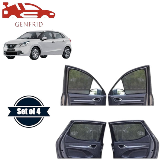 Genfrid Car Sunshade/Car Side Window Shades For Maruti Baleno