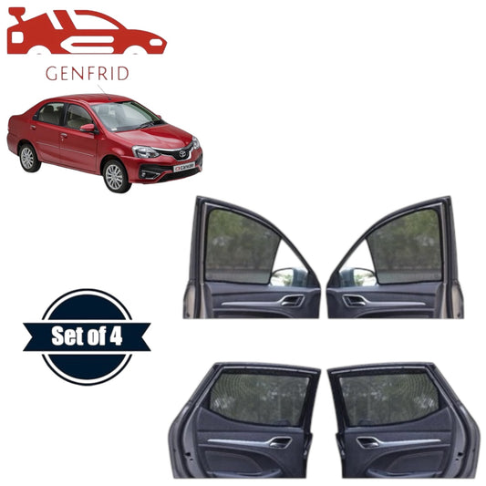 Genfrid Car Sunshade/Car Side Window Shades For Toyota Etios