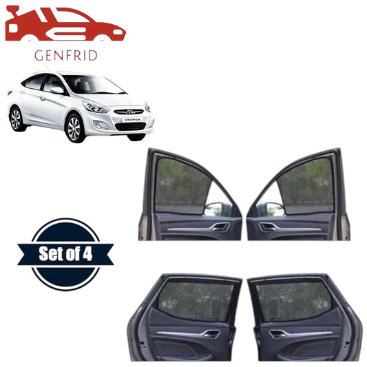 Genfrid Car Sunshade/Car Side Window Shades For Hyundai Verna 2005-17