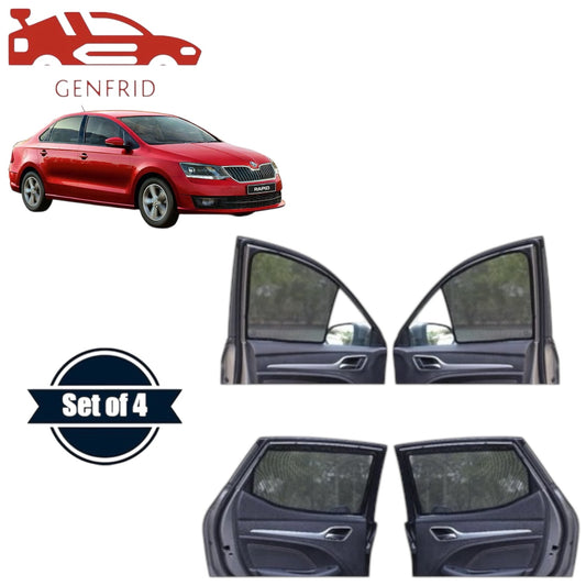 Genfrid Car Sunshade/Car Side Window Shades For Skoda Rapid