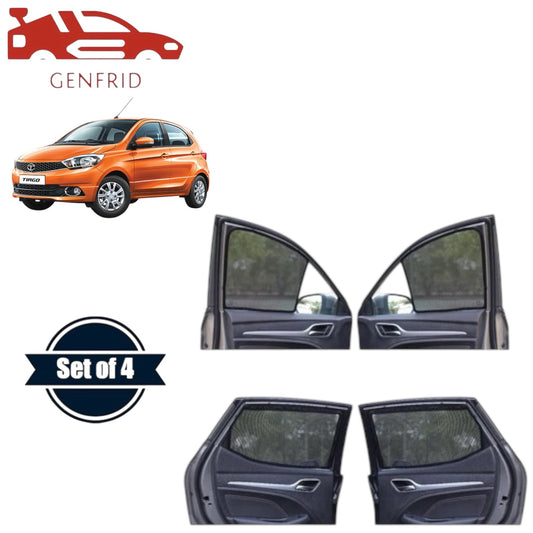 Genfrid Car Sunshade/Car Side Window Shades For Tata Tiago