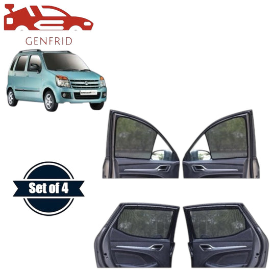 Genfrid Car Sunshade/Car Side Window Shades For Maruti Wagonr 2005-09
