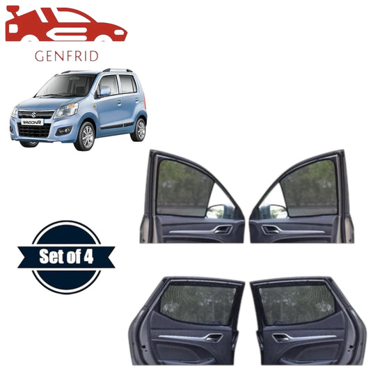 Genfrid Car Sunshade/Car Side Window Shades For Maruti Wagonr 2010-18