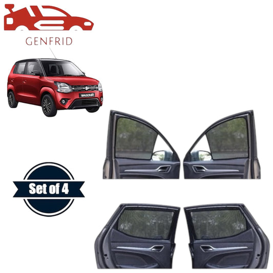 Genfrid Car Sunshade/Car Side Window Shades For Maruti Wagonr 2019-25