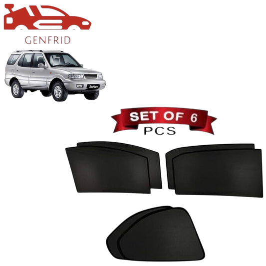 Genfrid Car Sunshade/Car Side Window Shades For Tata Safari Strome (Old)