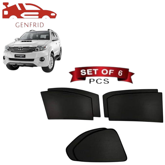 Genfrid Car Sunshade/Car Side Window Shades For Toyota Fortuner (Old)
