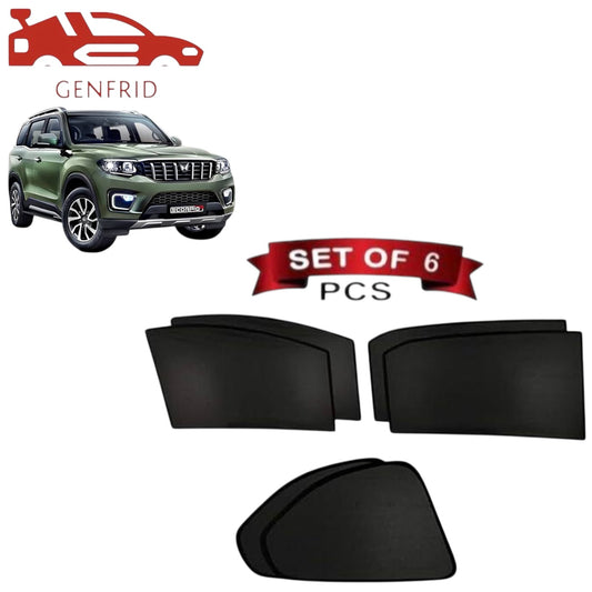 Genfrid Car Sunshade/Car Side Window Shades For Mahindra ScorpioN