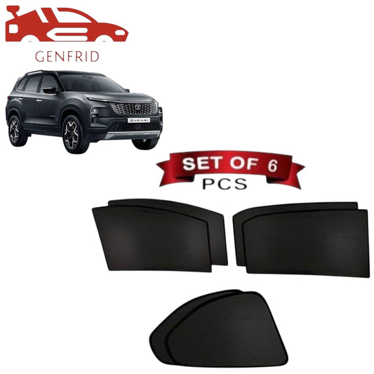 Genfrid Car Sunshade/Car Side Window Shades For Tata Safari 2022-23