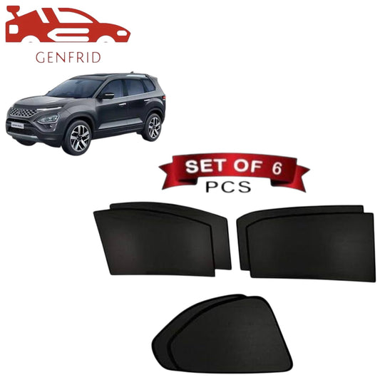 Genfrid Car Sunshade/Car Side Window Shades For Tata Safari 2024-25