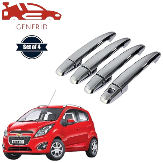 GENFRID Car Chrome Door Handle Covers For Chevrolet Beat
